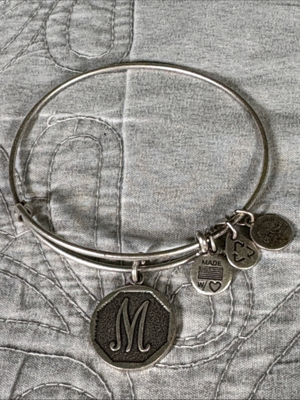 Alex and Ani initial bracelet “M”